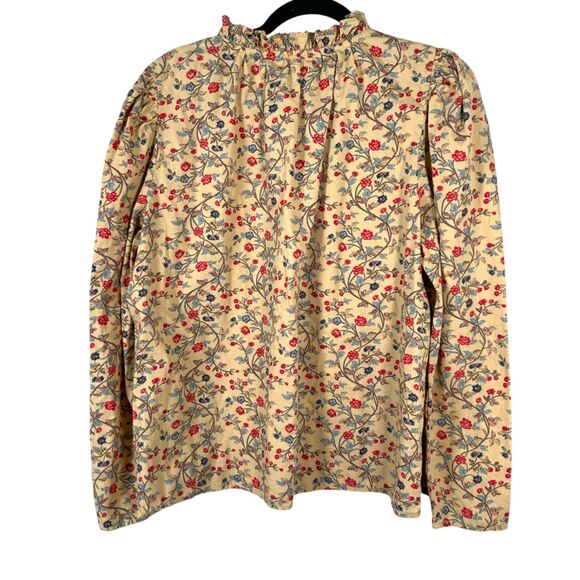 House of Harlow 1960 Floral Boho Cottage Puff Sleeve Blouse Size Large - Picture 6 of 6